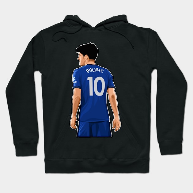 Pulisic #10 Wait for The Ball Hoodie by RunAndGow